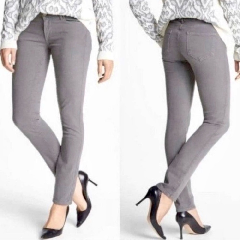 PAIGE Skyline Skinny Ankle Jeans Mid-Rise Gray Size 32